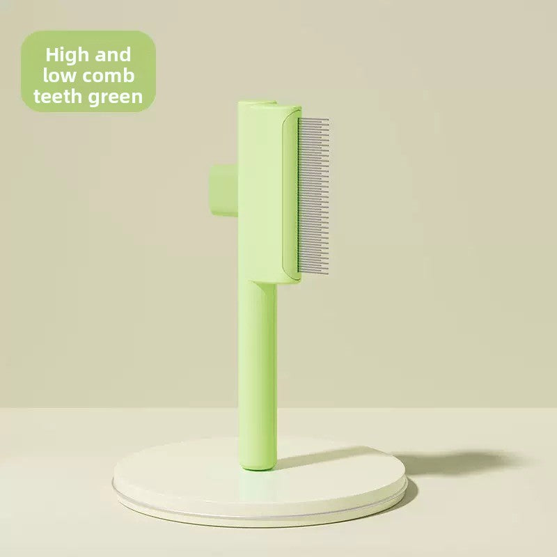 Pet Comb One-Click Detangling and Shedding Tool for Cats and Dogs