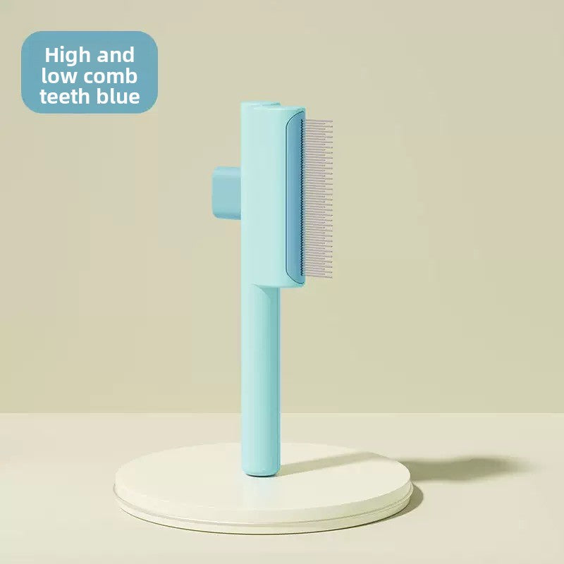 Pet Comb One-Click Detangling and Shedding Tool for Cats and Dogs